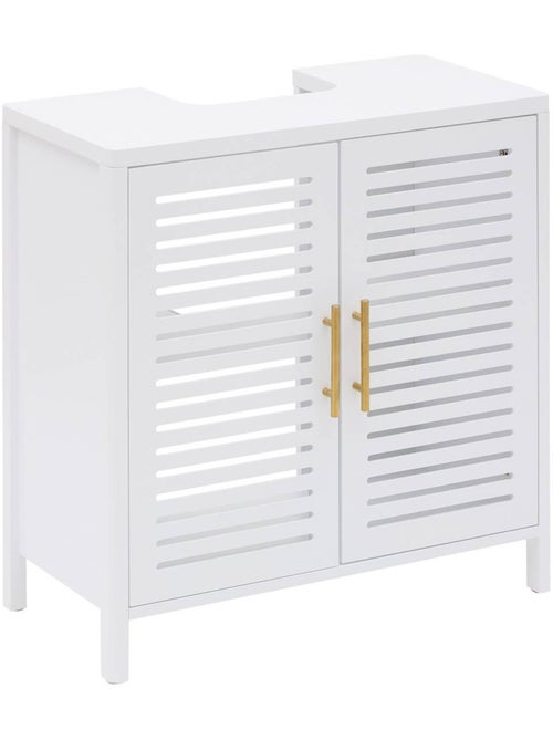 Meuble sous-lavabo carré avec portes orea - Kiabi