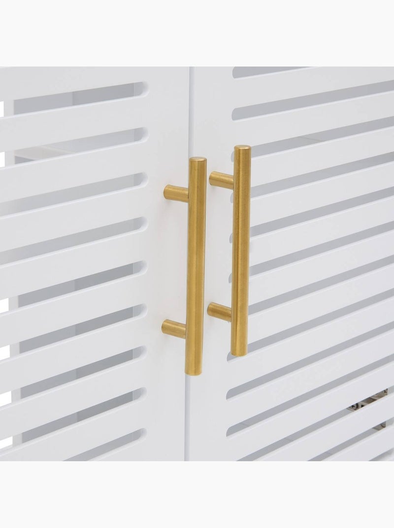 Meuble sous-lavabo carré avec portes OREA Blanc - Kiabi