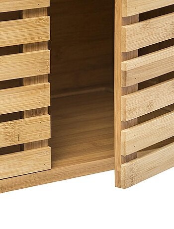Meuble sous lavabo pour salle de bain Sicela bambou
