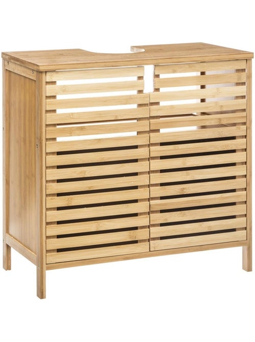 Meuble sous lavabo pour salle de bain Sicela bambou - Kiabi