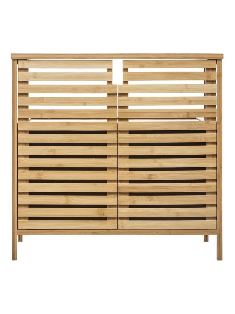 Meuble sous lavabo pour salle de bain Sicela bambou Beige - Kiabi