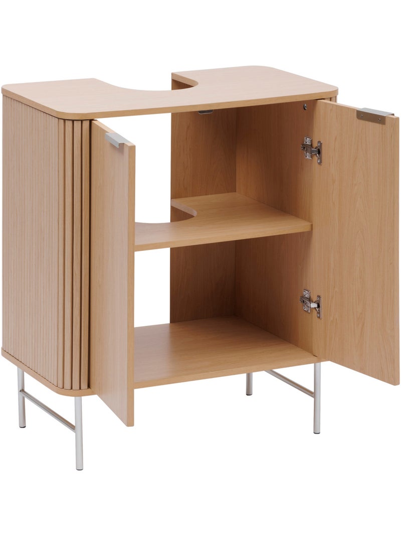 Meuble sous vasque 2 portes LIORA Beige - Kiabi