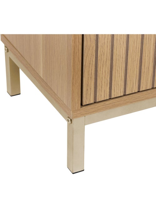 Meuble sous vasque bois rainuré TASSO - Kiabi