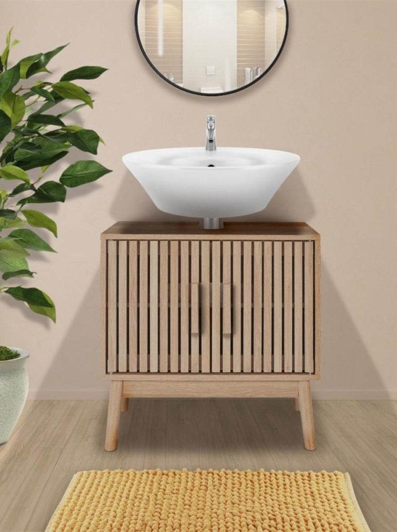 Meuble sous vasque KLAUS Beige - Kiabi