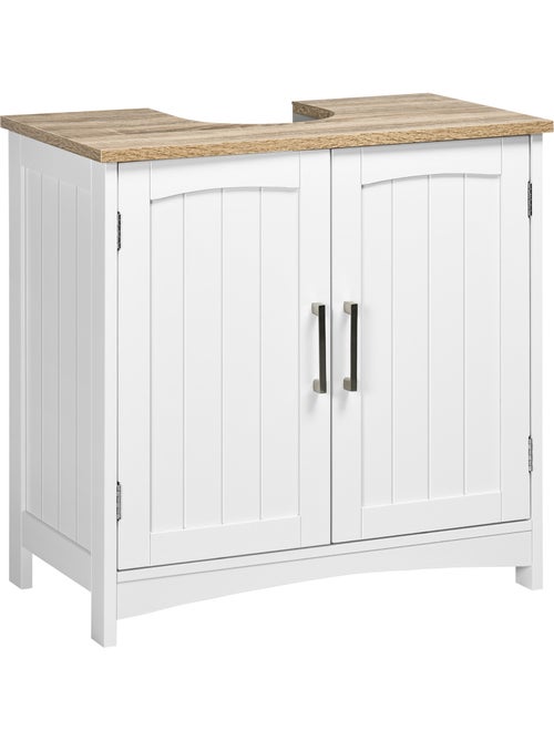 Meuble sous vasque sur pied 2 portes étagères - Kiabi