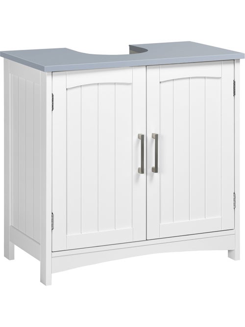Meuble sous vasque sur pied 2 portes étagères - Kiabi