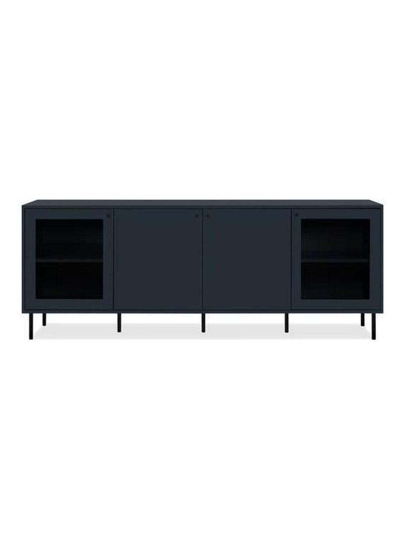 Meuble TV - CARACAS - 180 x 68 x 40 cm -2 portes - AUCUNE Bleu - Kiabi