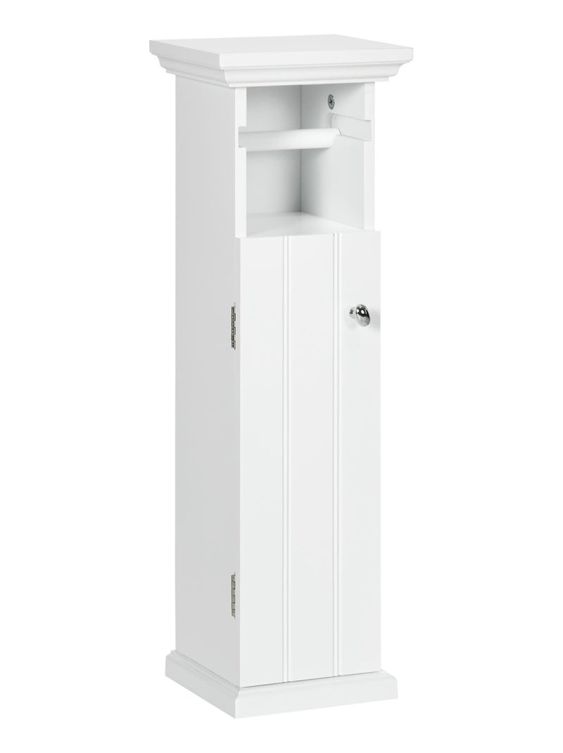 Meuble WC - porte, support papier - blanc Blanc Blanc - Kiabi