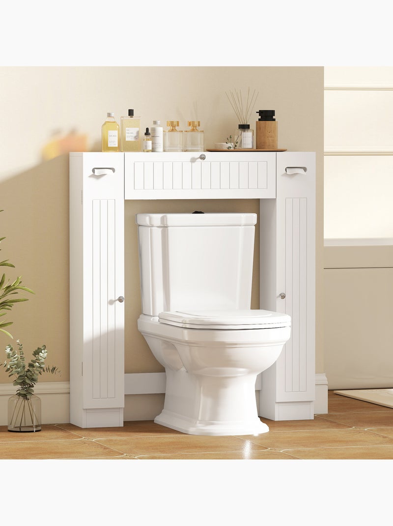 Meuble wc dessus de toilette multi-rangement blanc Blanc Blanc - Kiabi