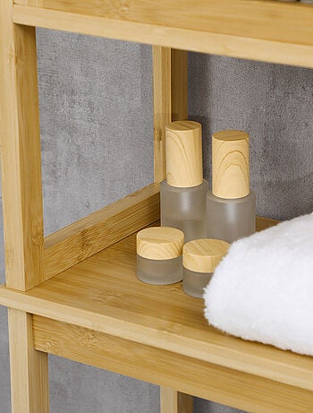 Meuble WC meuble dessus toilettes style cosy bambou