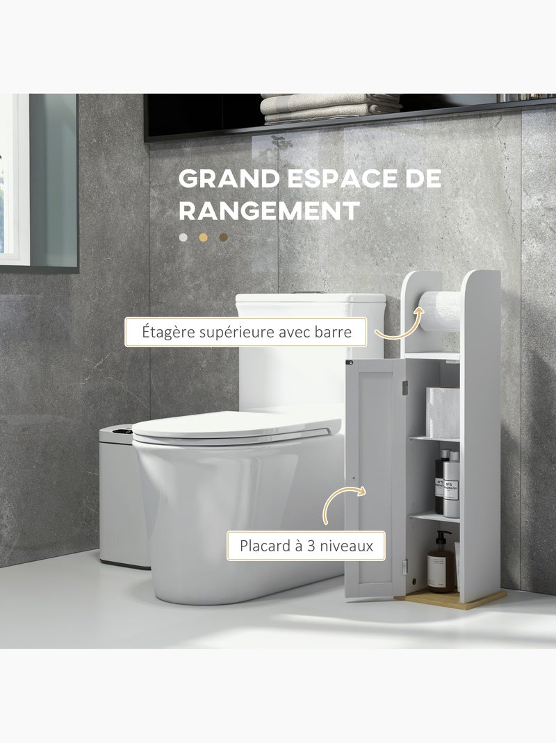 Meuble wc support papier toilette - porte-papier toilette Blanc Blanc - Kiabi