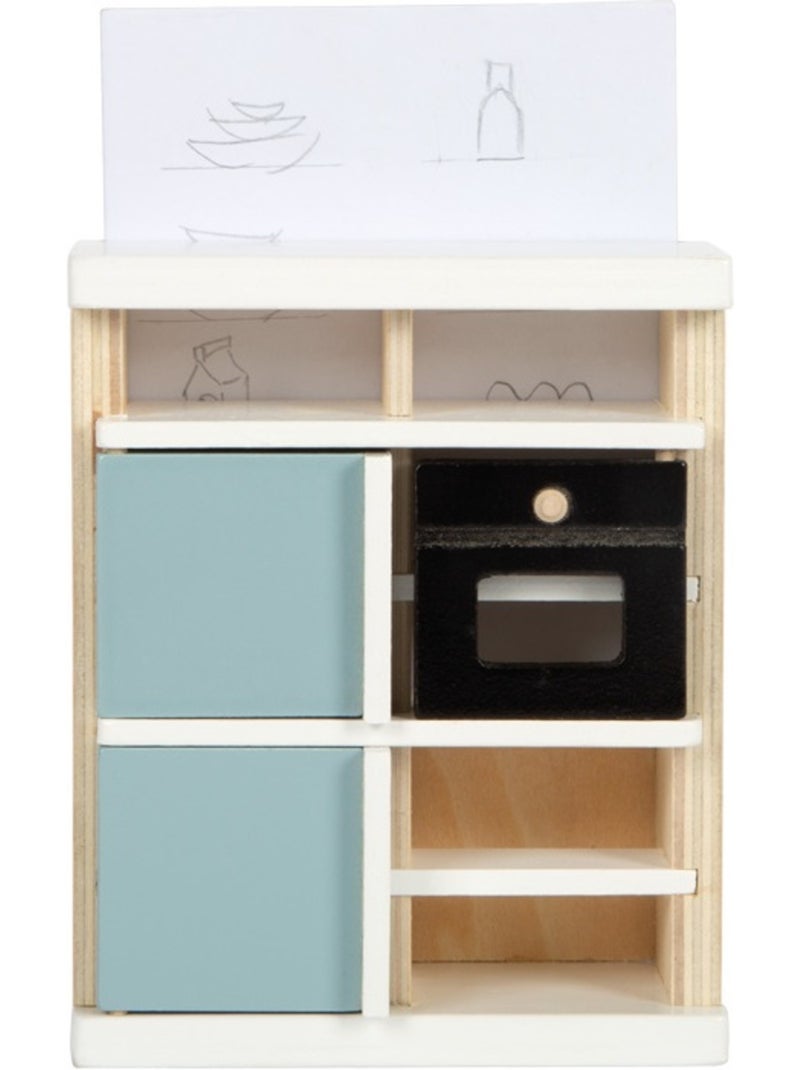 Meubles de cuisine pour maison de poupée Beige - Kiabi