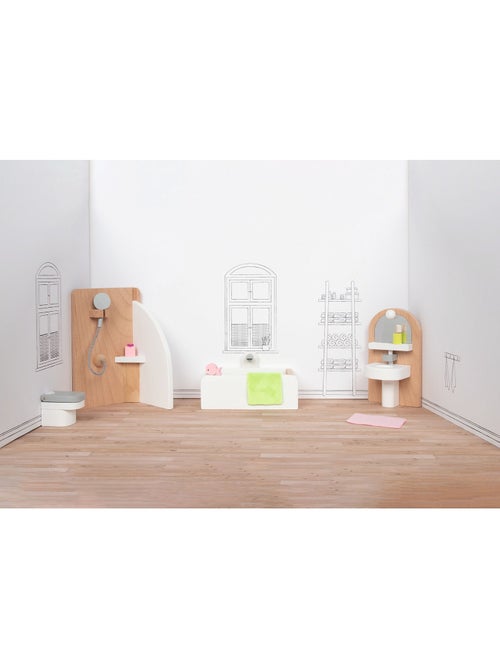 Meubles poupées miniatures Salle de bain - Kiabi