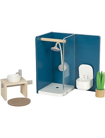 Meubles salle de bains pour maison de poupée