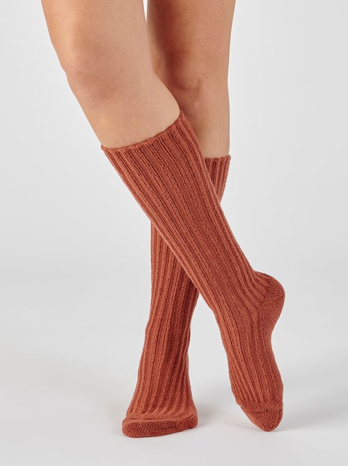 Mi-bas à côte bouclette Thermolactyl - Damart - Kiabi