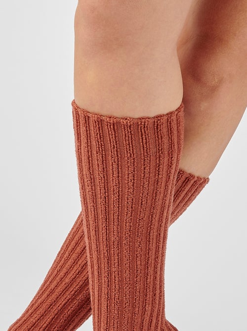 Mi-bas à côte bouclette Thermolactyl - Damart - Kiabi