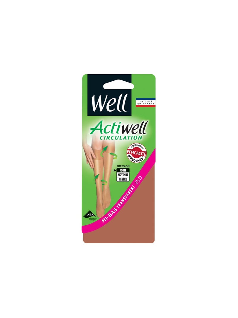 Mi-bas ACTIWELL Beige foncé - Kiabi