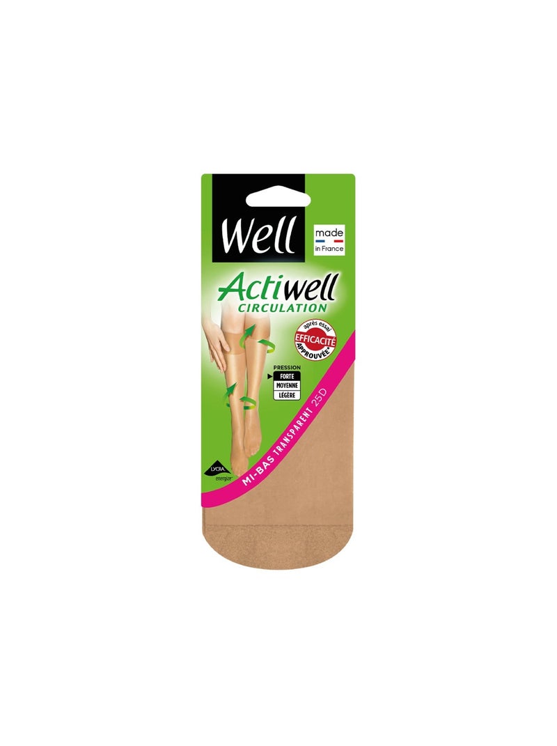 Mi-bas ACTIWELL Sable - Kiabi