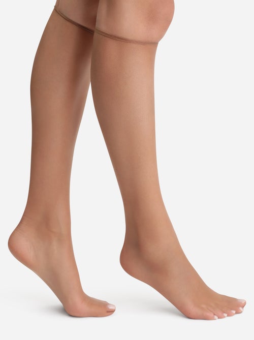 Mi-Bas Bord Sans Compression - 17D Eté Teint Soleil - Kiabi