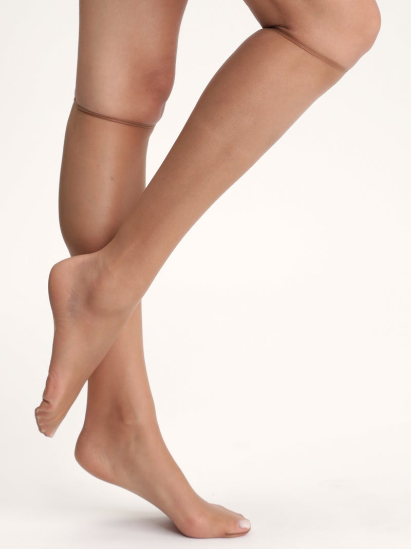 Mi-Bas Bord Sans Compression - 17D Eté Teint Soleil Terracotta - Kiabi