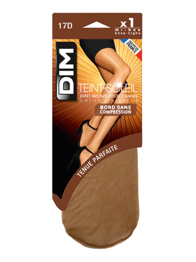 Mi-Bas Bord Sans Compression - 17D Eté Teint Soleil Terracotta - Kiabi