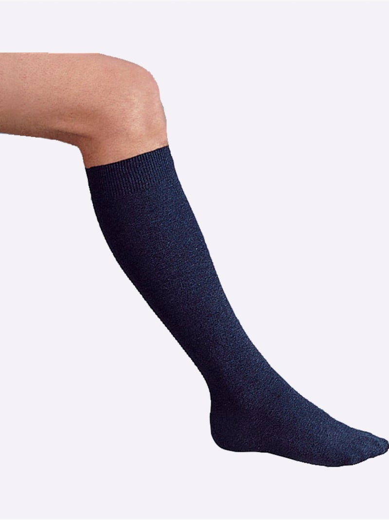 Mi-bas Qualité Coton - Taille Standard - Witt - Lot de 2 Bleu marine - Kiabi