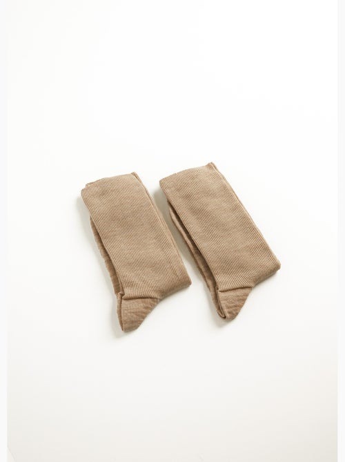 Mi-bas sans compression chauds - lot de 2 paires - afibel - Kiabi Mi-bas sans compression chauds - lot de 2 paires - afibel - Kiabi