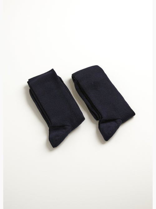 Mi-bas sans compression chauds - lot de 2 paires - Afibel - Kiabi