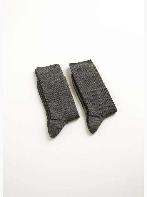 Mi-bas sans compression chauds - lot de 2 paires - afibel - Kiabi Mi-bas sans compression chauds - lot de 2 paires - afibel - Kiabi