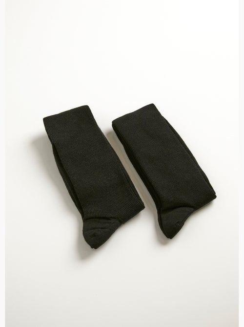 Mi-bas sans compression chauds - lot de 2 paires - Afibel - Kiabi