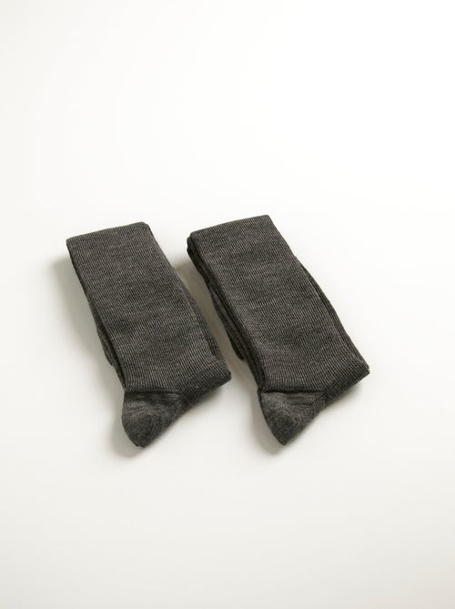 Mi-bas sans compression chauds - lot de 2 paires - Kiabi