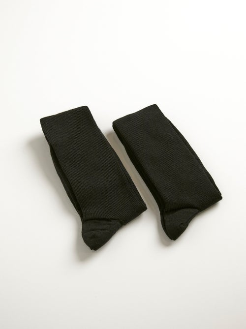 Mi-bas sans compression chauds - lot de 2 paires - Kiabi