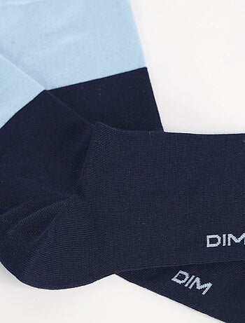 Mi-chaussettes bicolores coton peigné
