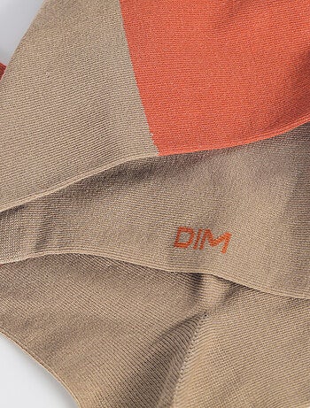 Mi-chaussettes bicolores coton peigné