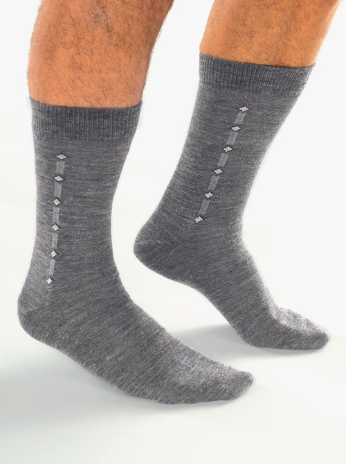 Mi-chaussettes coton - lot de 4 paires - Afibel - Kiabi
