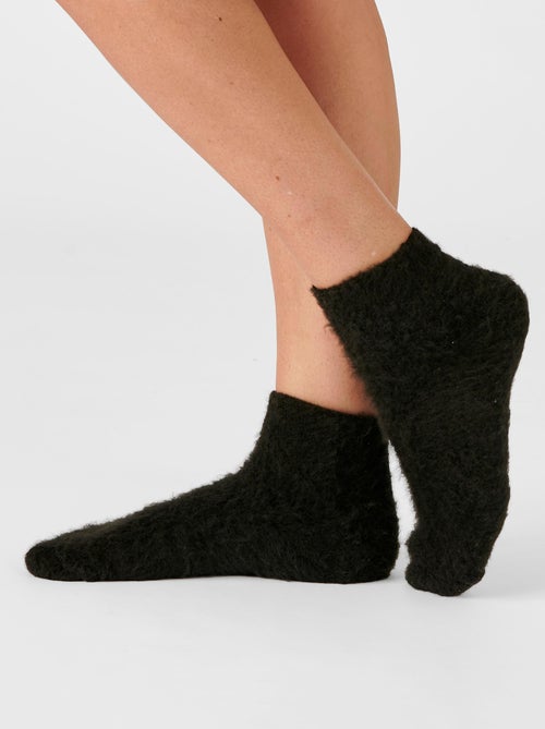 Mi-chaussettes de lit réversibles thermolactyl. - damart - Kiabi