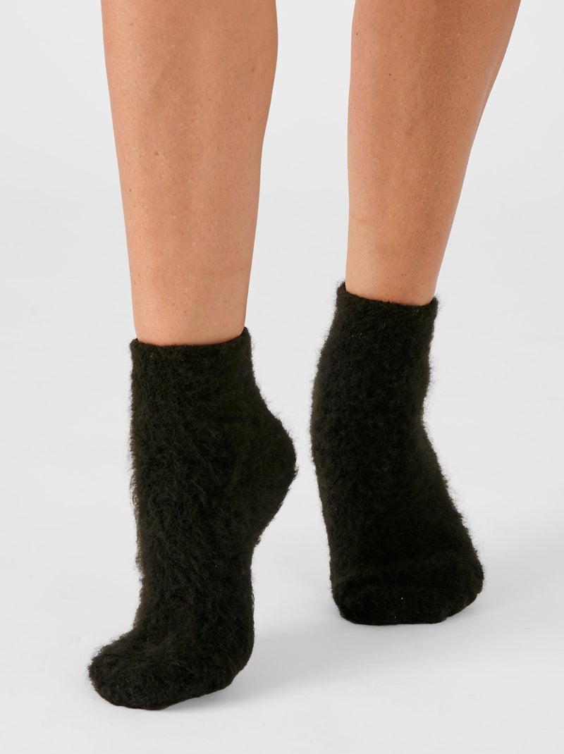 Mi-chaussettes de lit réversibles thermolactyl. - damart Rouge - Kiabi