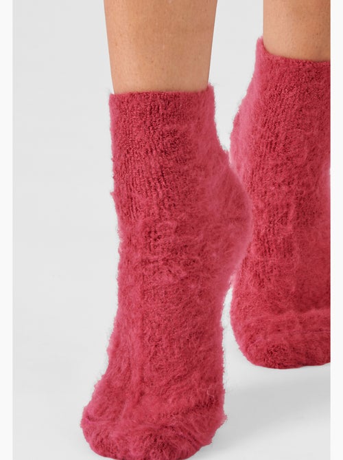 Mi-chaussettes de lit réversibles thermolactyl. - damart - Kiabi