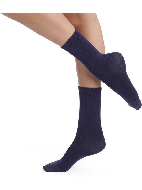 Mi-chaussettes effet satiné Mode - Kiabi Mi-chaussettes effet satiné Mode - Kiabi