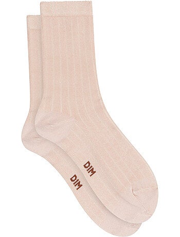 Mi-chaussettes effet satiné mode