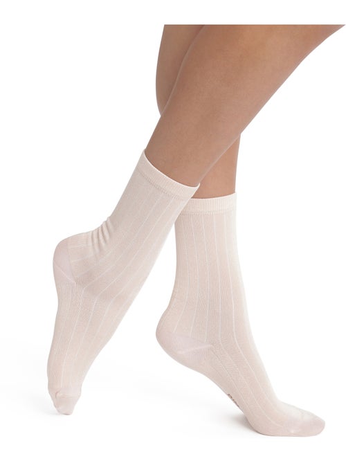 Mi-chaussettes effet satiné Mode - Kiabi Mi-chaussettes effet satiné Mode - Kiabi