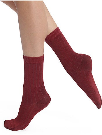 Mi-chaussettes effet satiné Mode