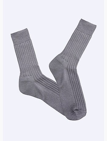 Mi-chaussettes laine intérieur coton - lot de 2 paires