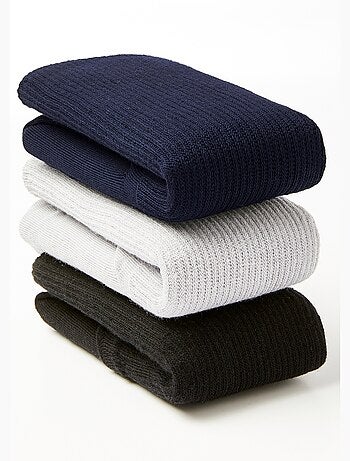 Mi-chaussettes pieds larges - lot de 2 paires