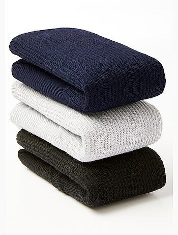 Mi-chaussettes pieds larges - lot de 2 paires