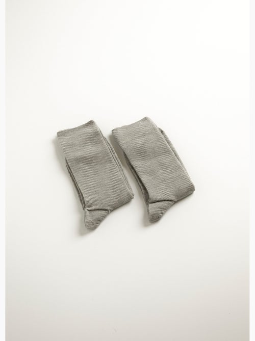Mi-chaussettes sans compression chauds - lot de 2 paires - Afibel - Kiabi