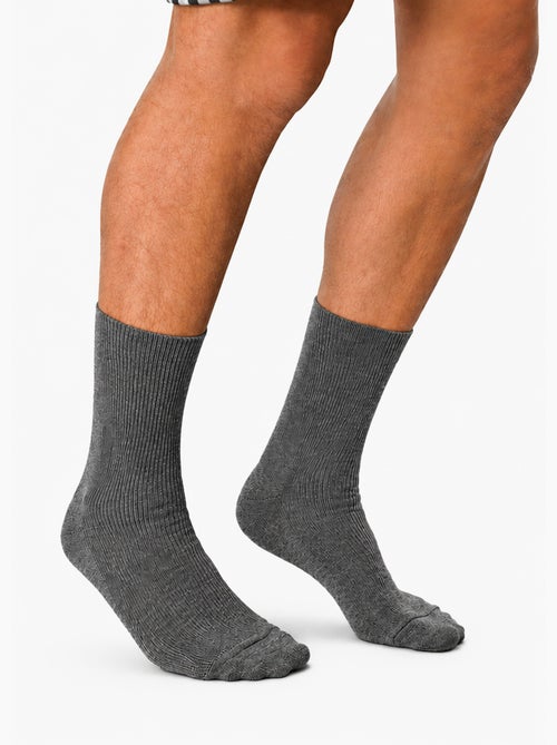 Mi-chaussettes sans compression chauds - lot de 2 paires - afibel - Kiabi Mi-chaussettes sans compression chauds - lot de 2 paires - afibel - Kiabi