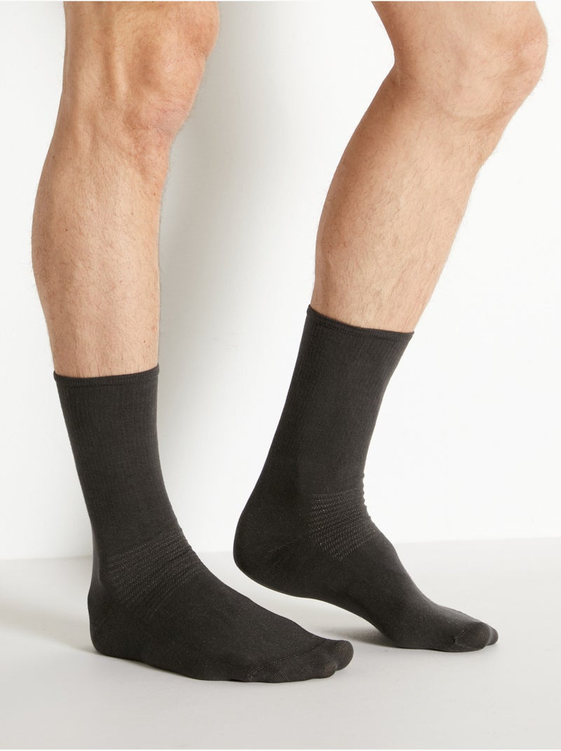 Mi-chaussettes X-Static, lot de 2 paire - DAXON Gris - Kiabi