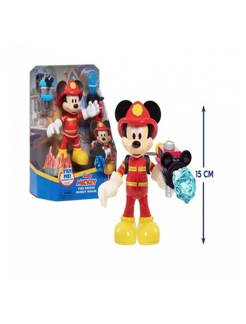 Mickey - Figurine 15 Cm Pompier Avec Accesoires - Kiabi