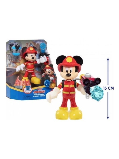 Mickey - Figurine 15 cm Pompier avec accesoires - Kiabi